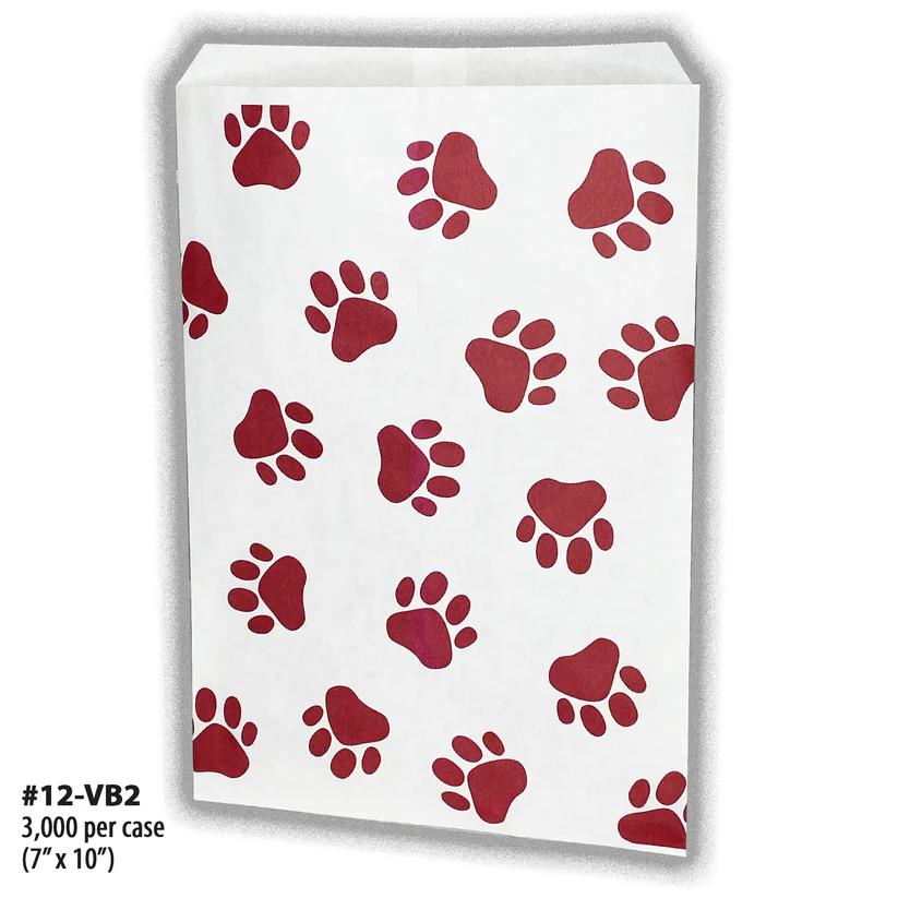 VB2-12-FRONT, white paper veterinary bag