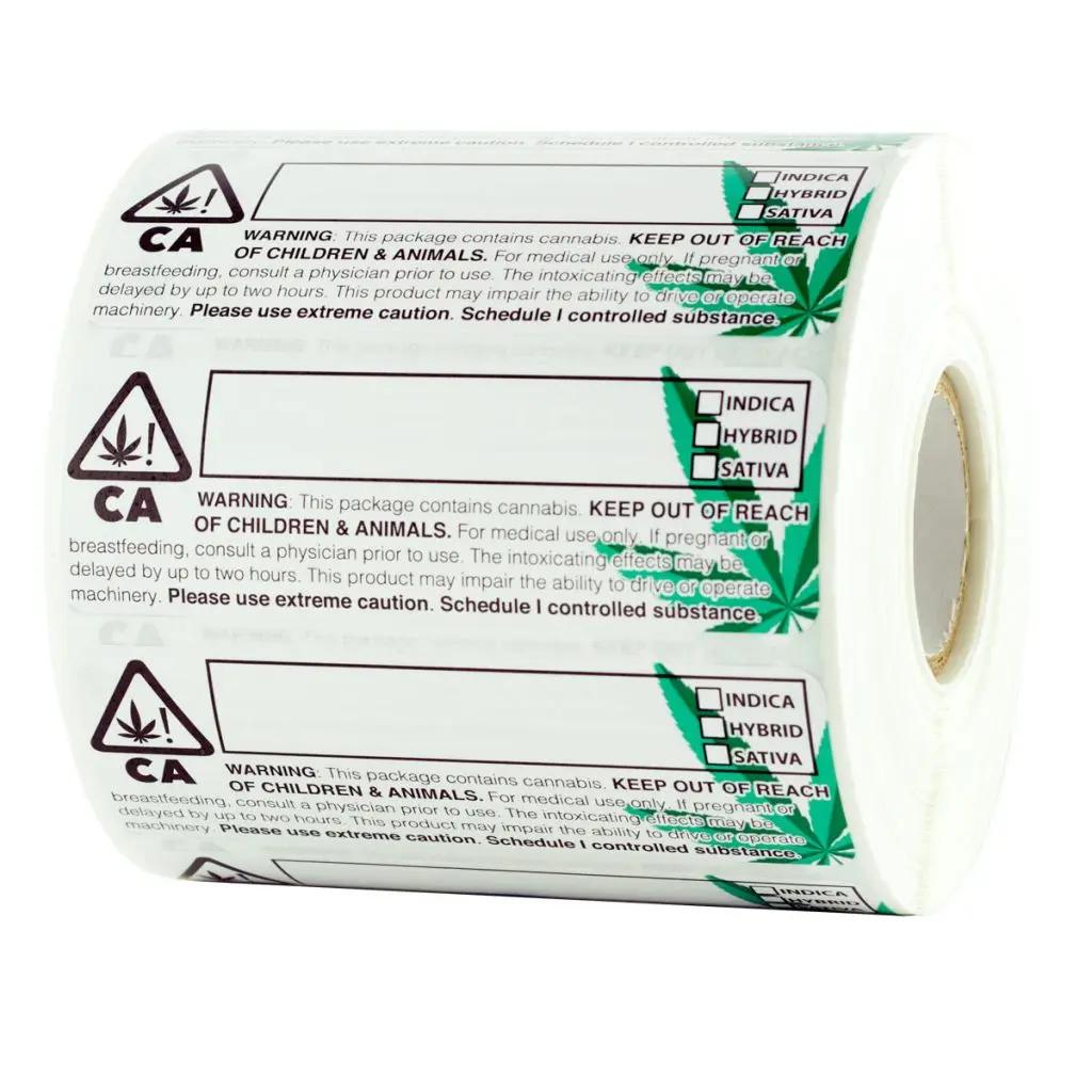 California V2 Universal Symbol Rx Compliant Labels, dispensary compliance labels