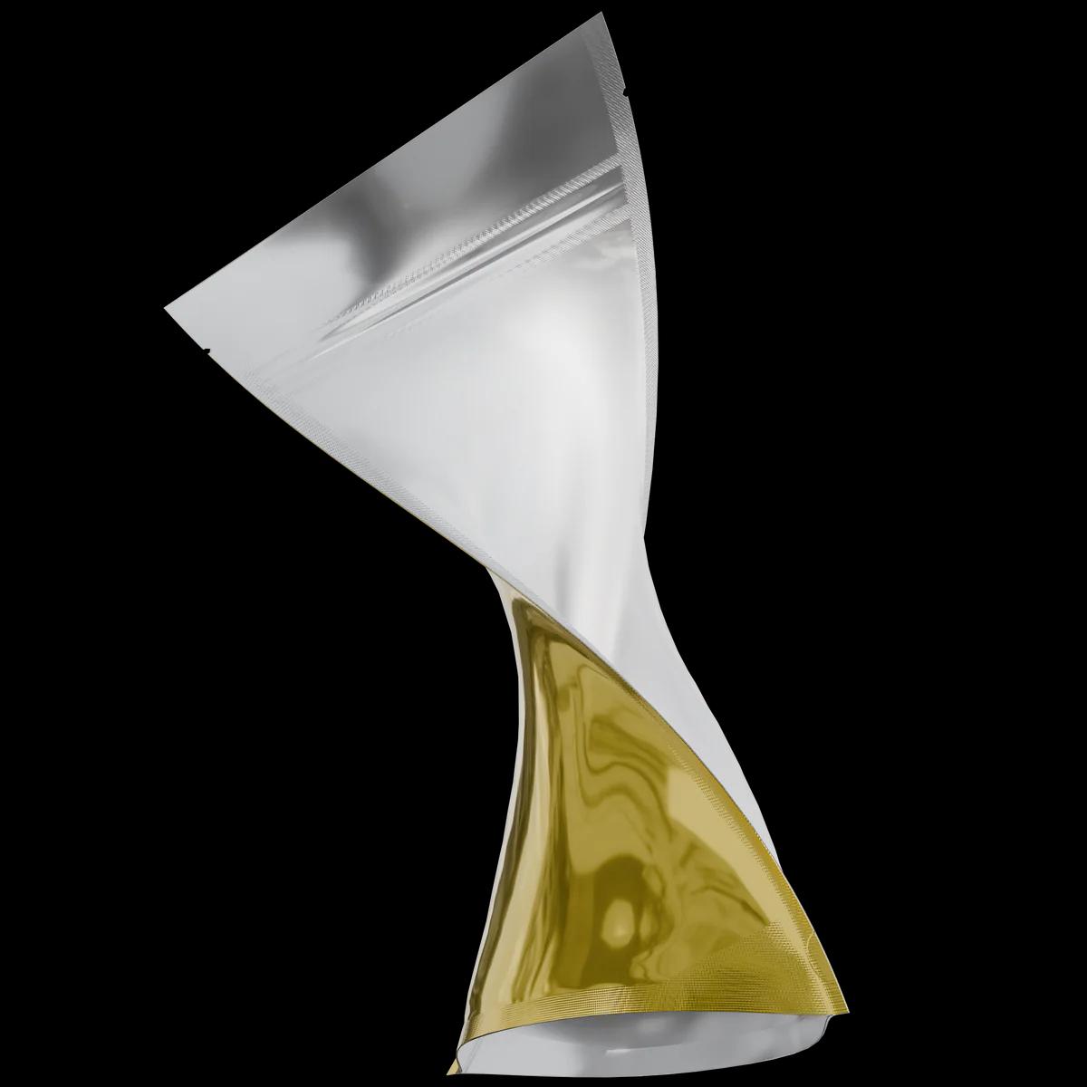 1/2 oz Gloss Gold/Clear, gloss gold/clear mylar bag
