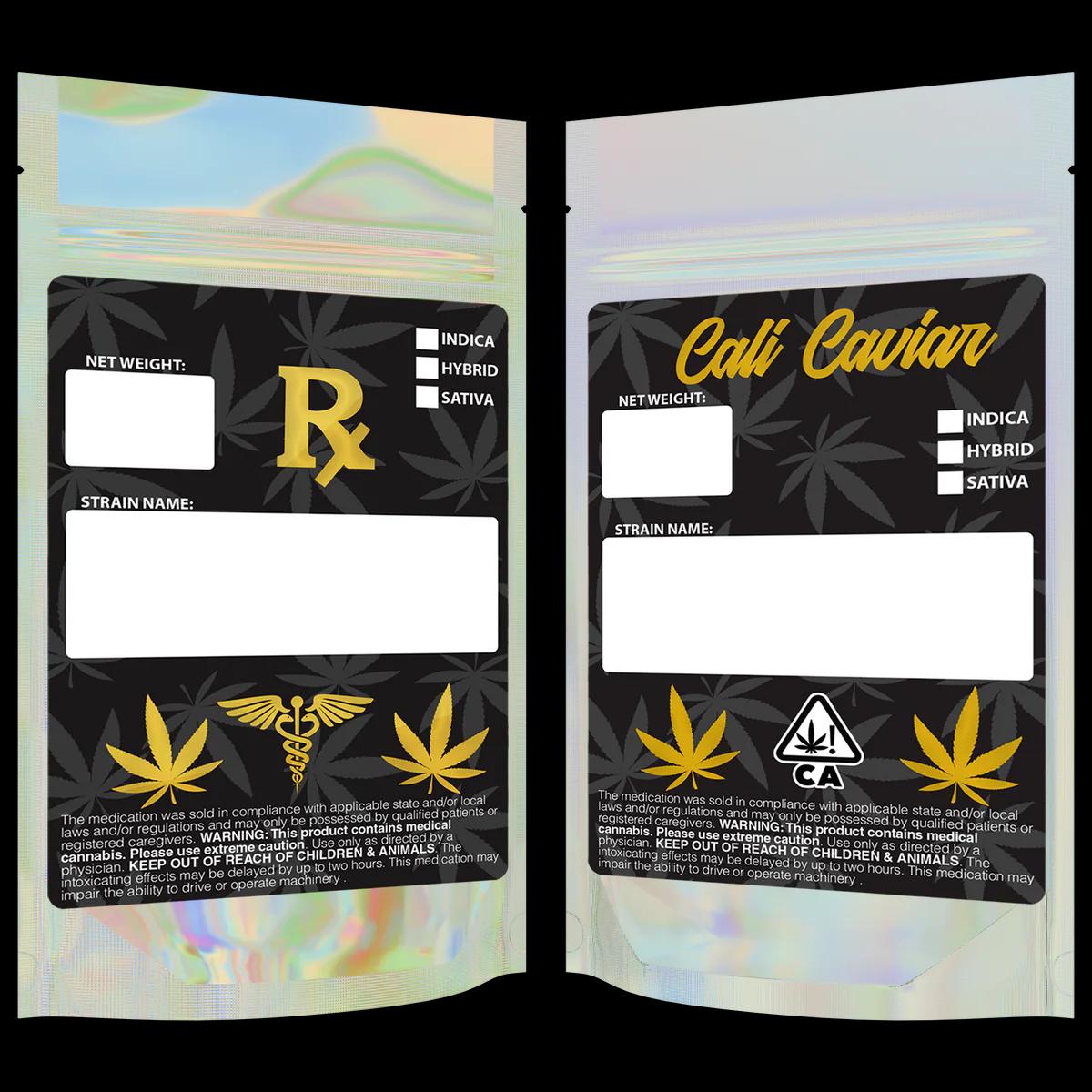 1/4 oz Gloss Holographic/Clear + Labels, gloss holographic/clear + labels mylar bag