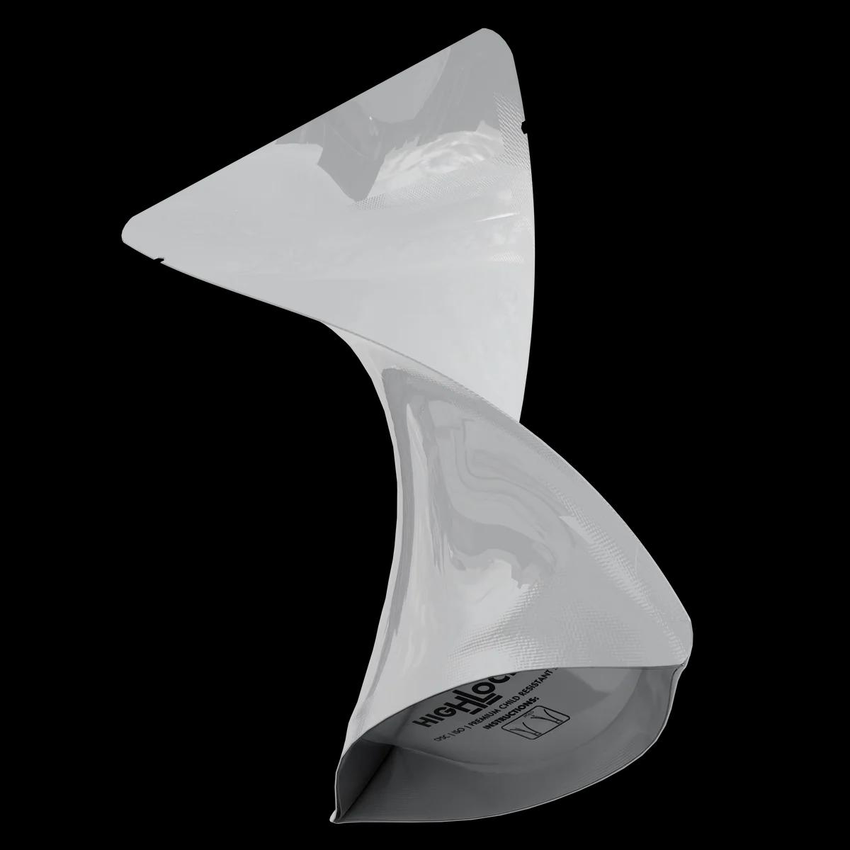 1/8 oz CR Exit Bag Gloss White Opaque, cr exit gloss white opaque mylar bag