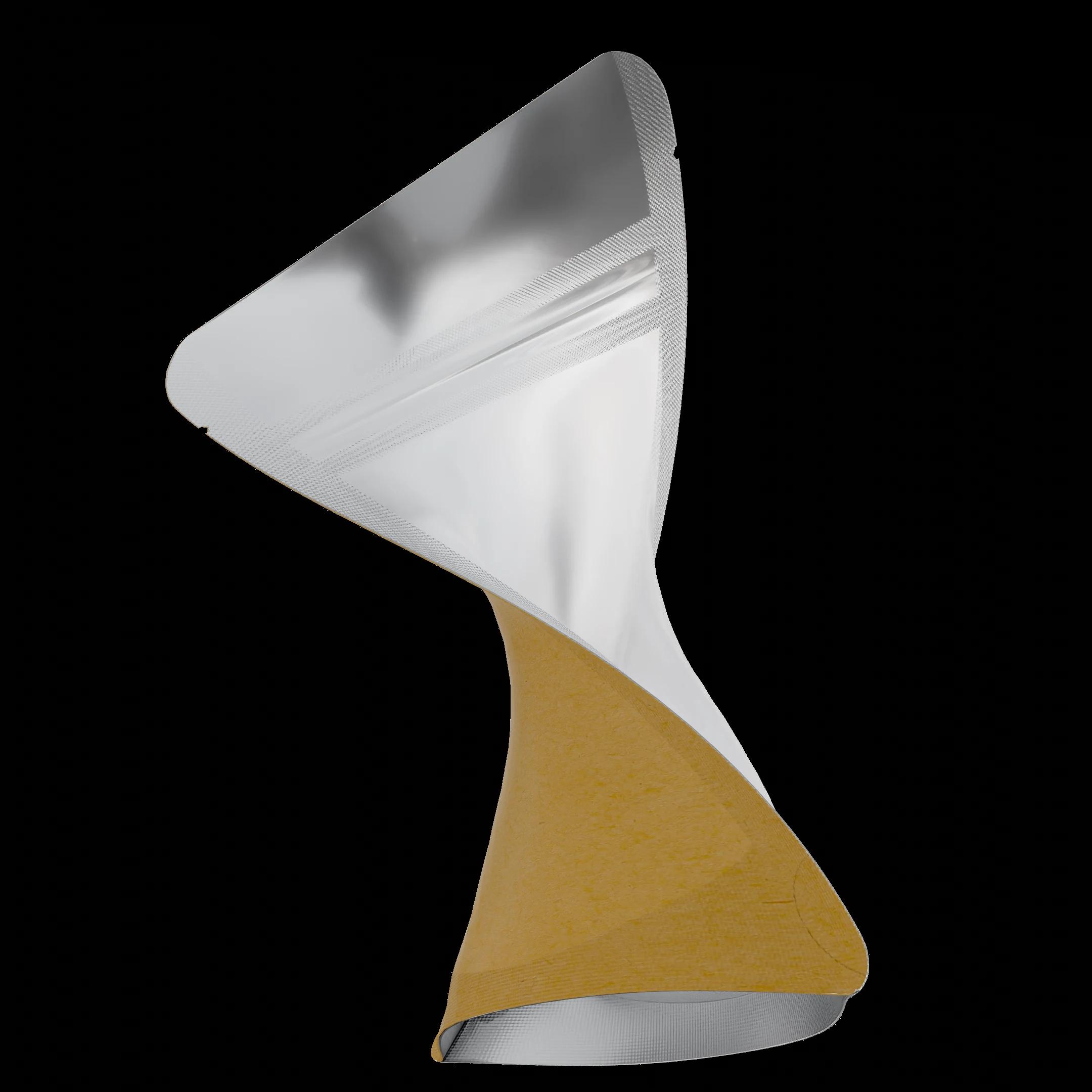 1/8 oz Kraft/Clear, kraft/clear mylar bag