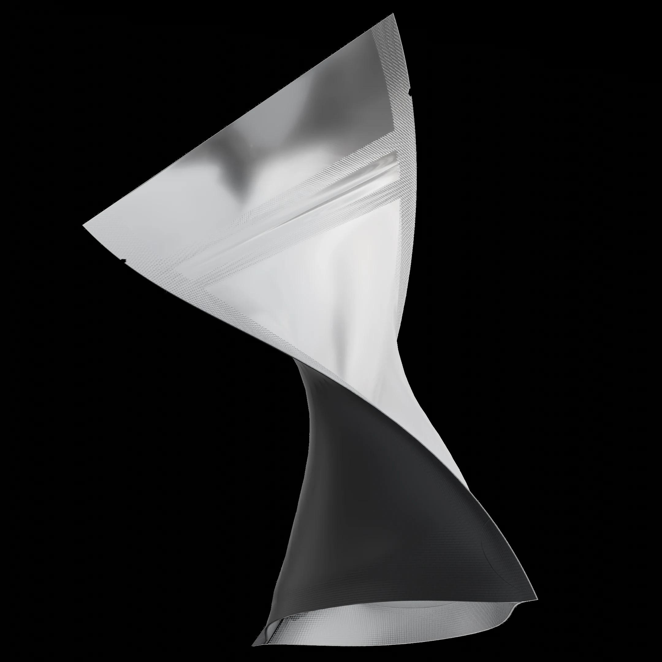 1/8 oz Matte Black/Clear, matte black/clear mylar bag