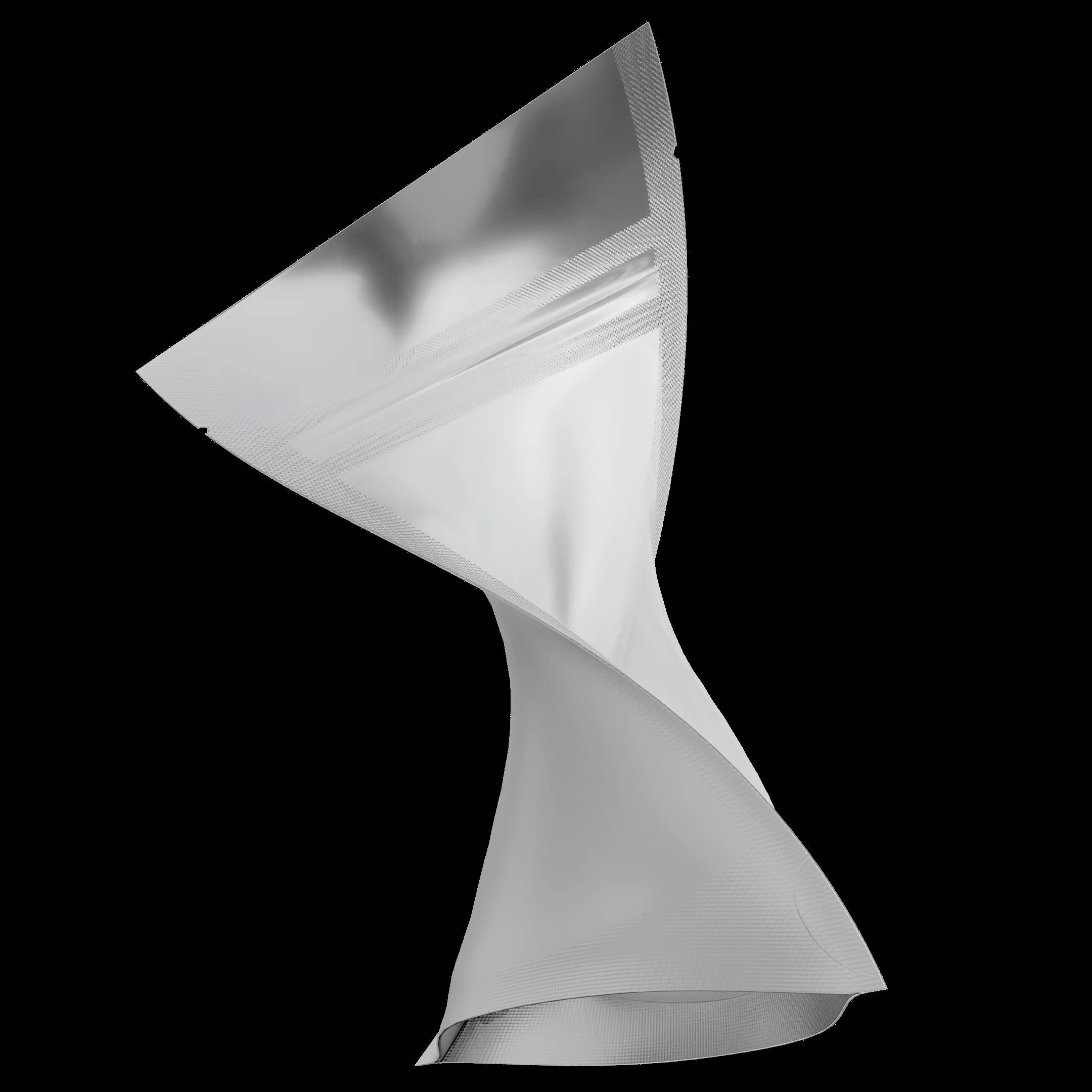 1/8 oz Matte White/Clear, matte white/clear mylar bag