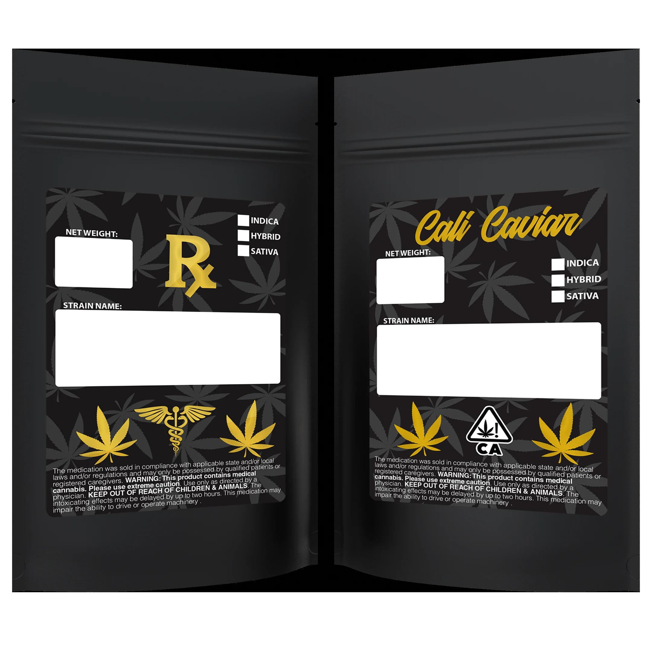 1 oz Matte Black/Matte Black Designer + Labels, matte black/matte black designer + labels mylar bag
