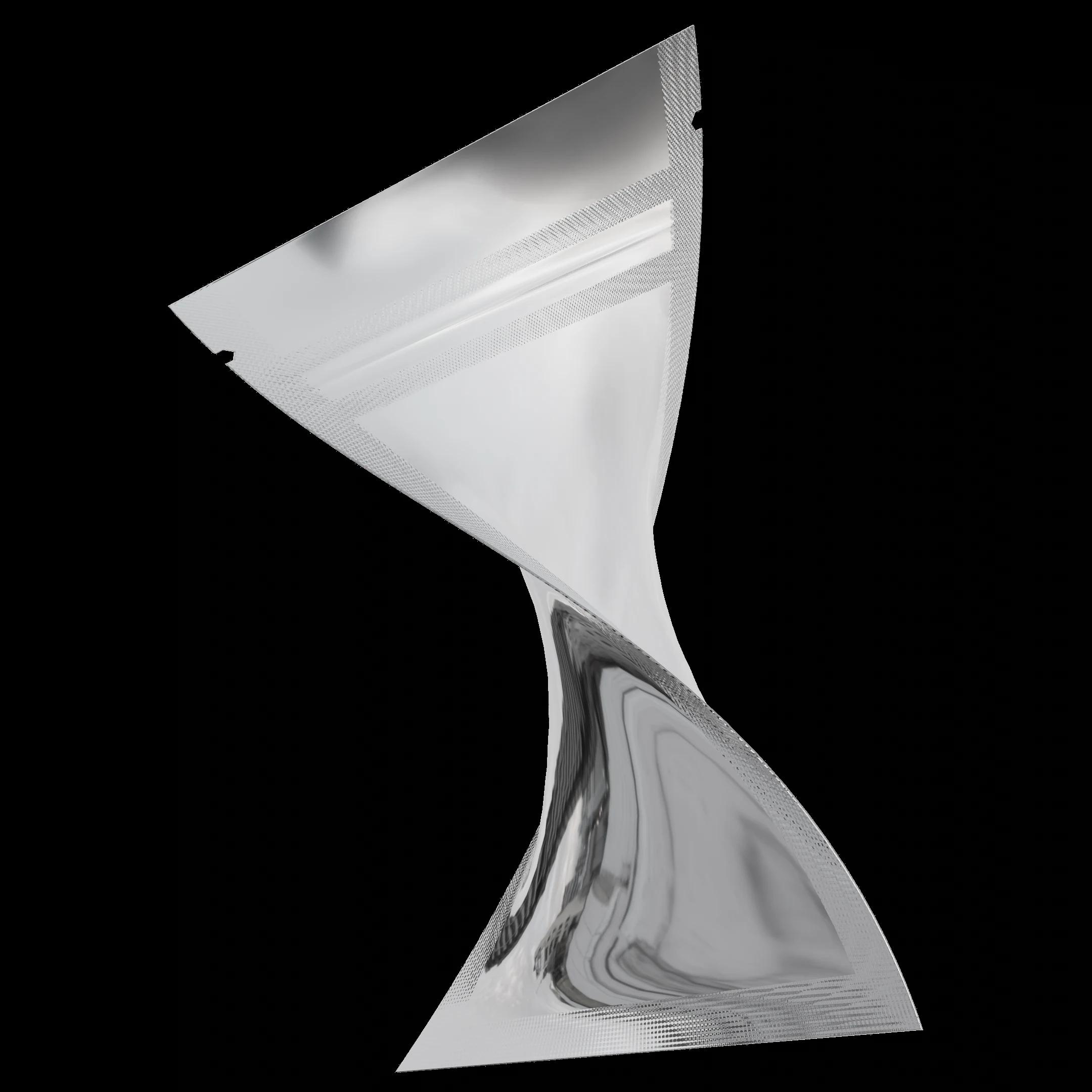 1g Gloss Silver/Clear, gloss silver/clear mylar bag