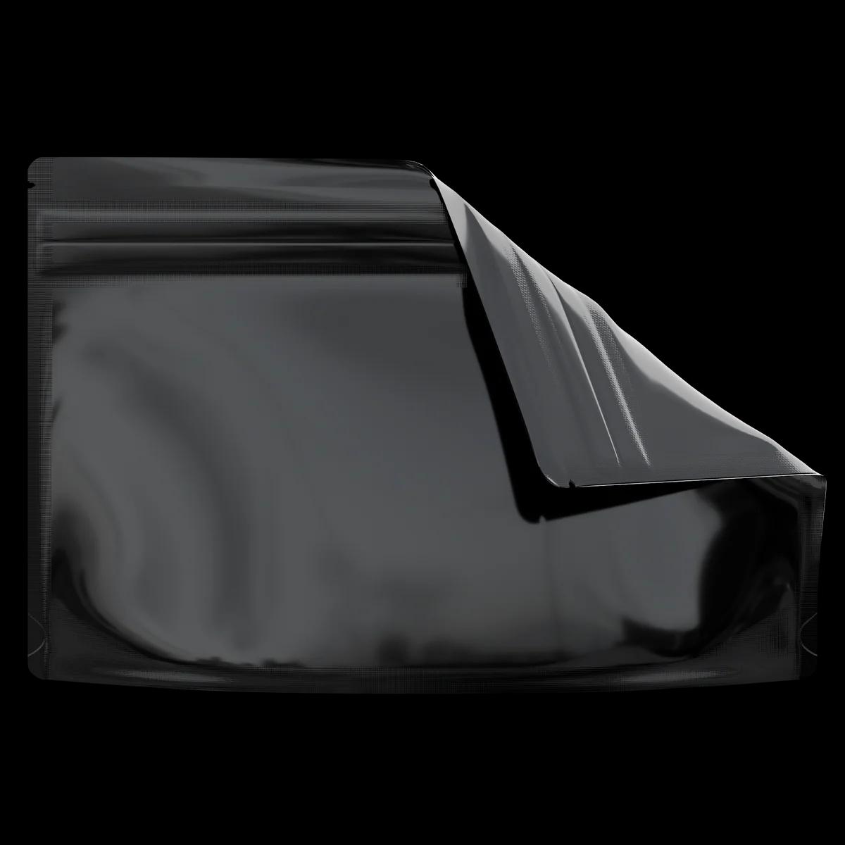Medium 9 x 6 CR Exit Bag Gloss Black Opaque, cr exit gloss black opaque mylar bag