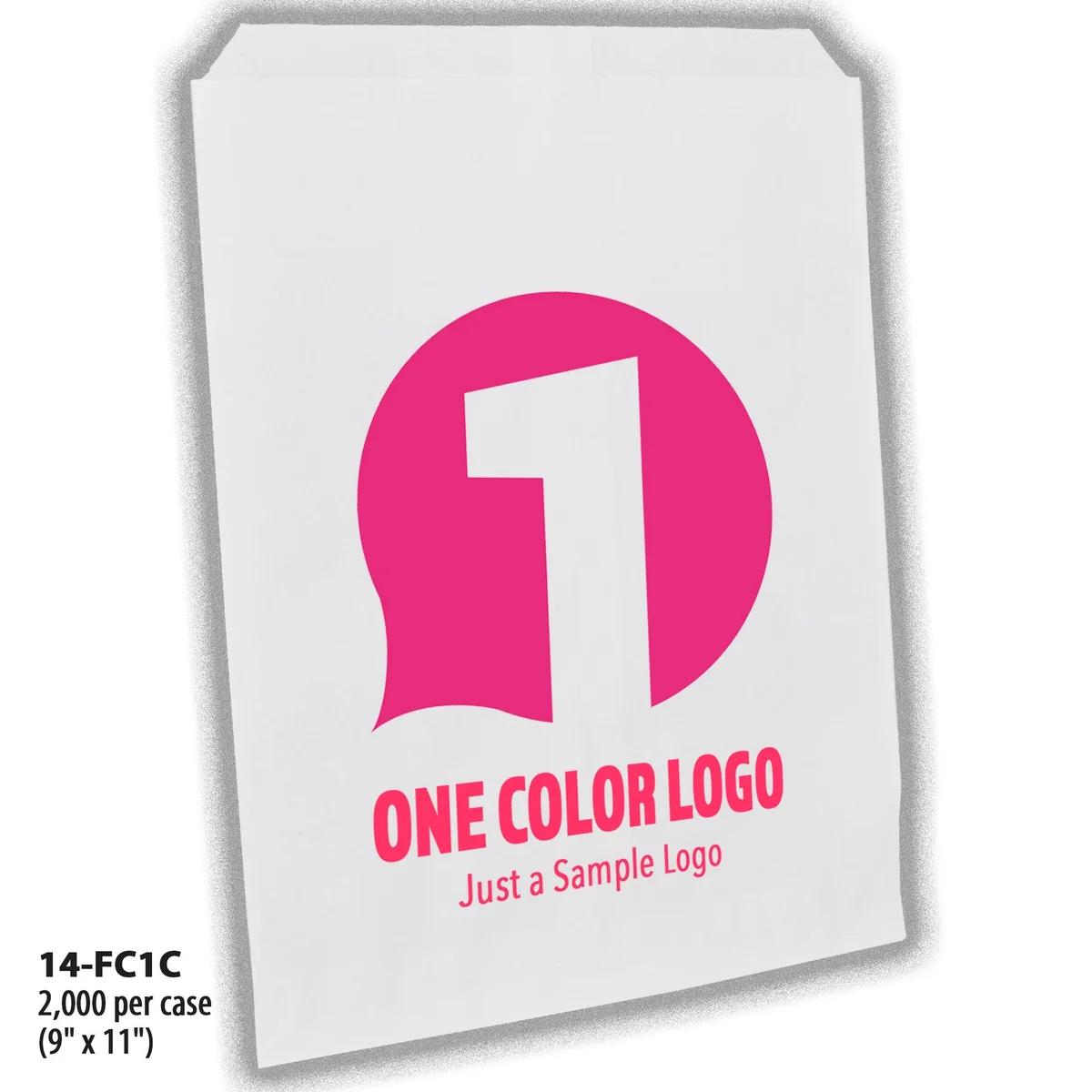 Full-Custom, 1-Color Bags, paper bag, #14 (9" x 11")