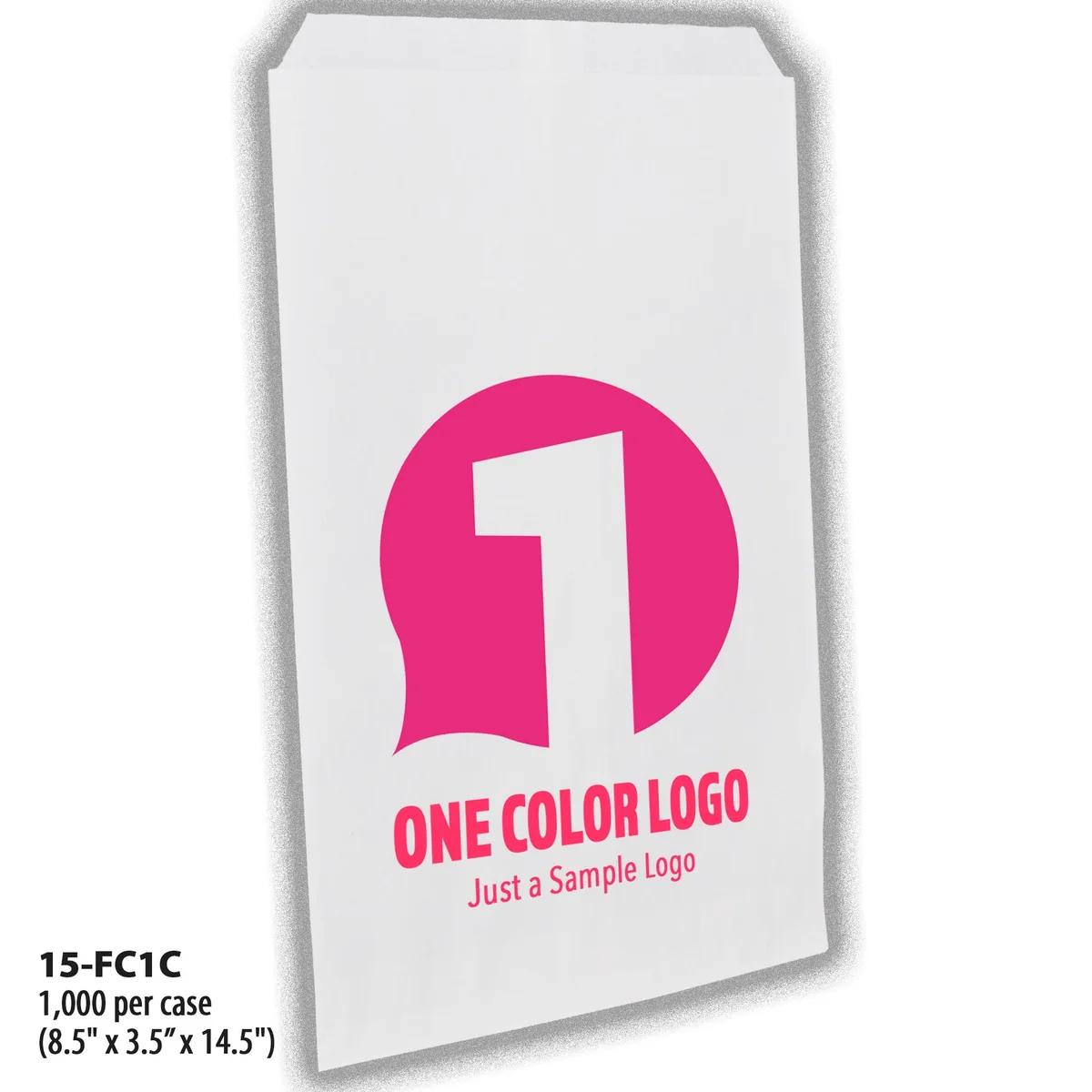 Full-Custom, 1-Color Bags, paper bag, #15 (8.5" x 3.5" x 14.5")