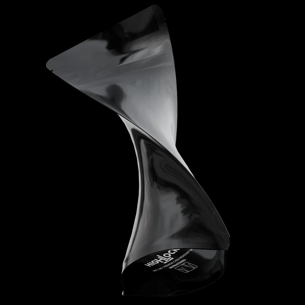 1/4 oz CR Exit Bag Gloss Black Opaque, cr exit gloss black opaque mylar bag