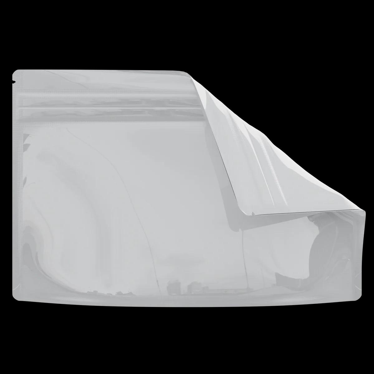 Medium 9 x 6 CR Exit Bag Gloss White Opaque, cr exit gloss white opaque mylar bag