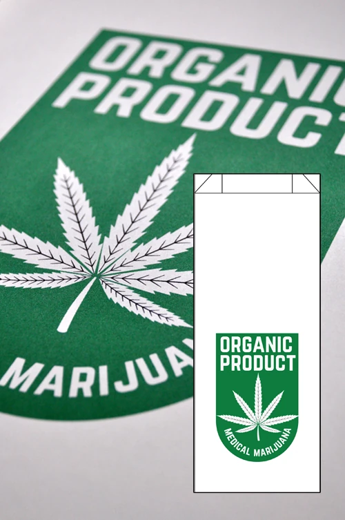 Dispensary Bag Design #14, paper bag
